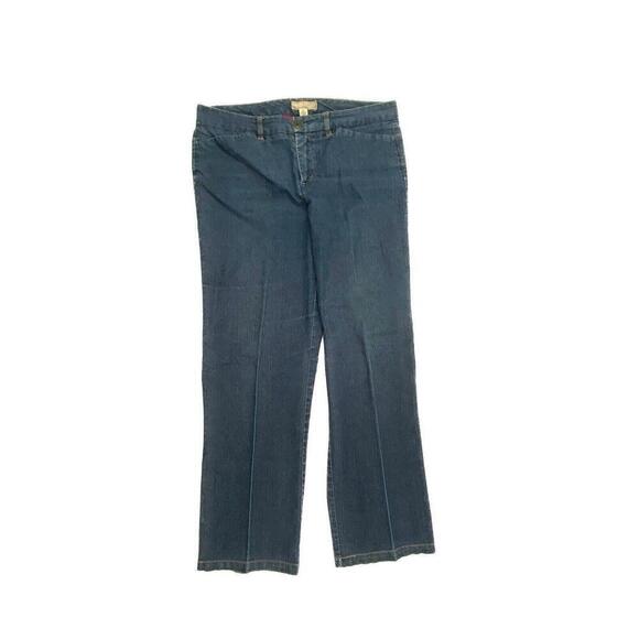 Khakis Straight Leg Women's size 10P Dark Wash Blue Denim Jeans - Picture 1 of 4